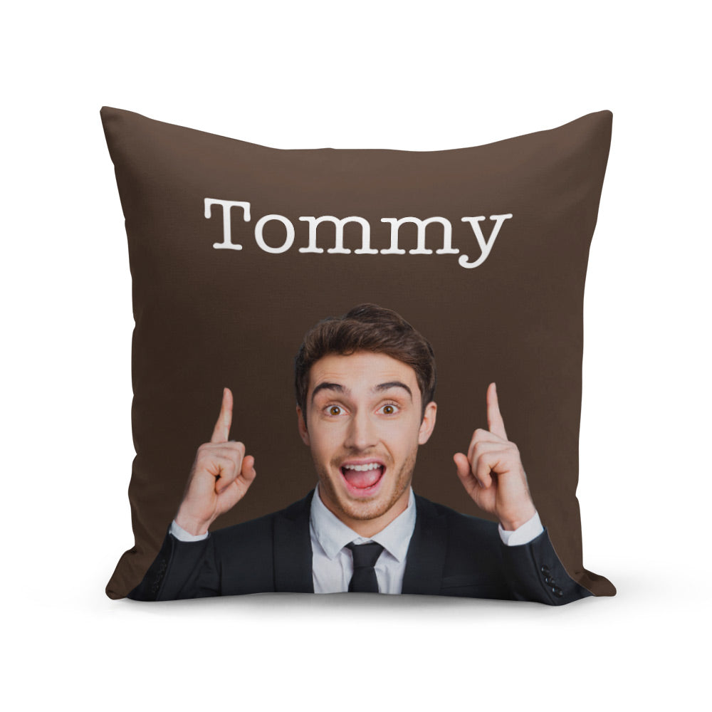 Name & Face Personalised Cushion