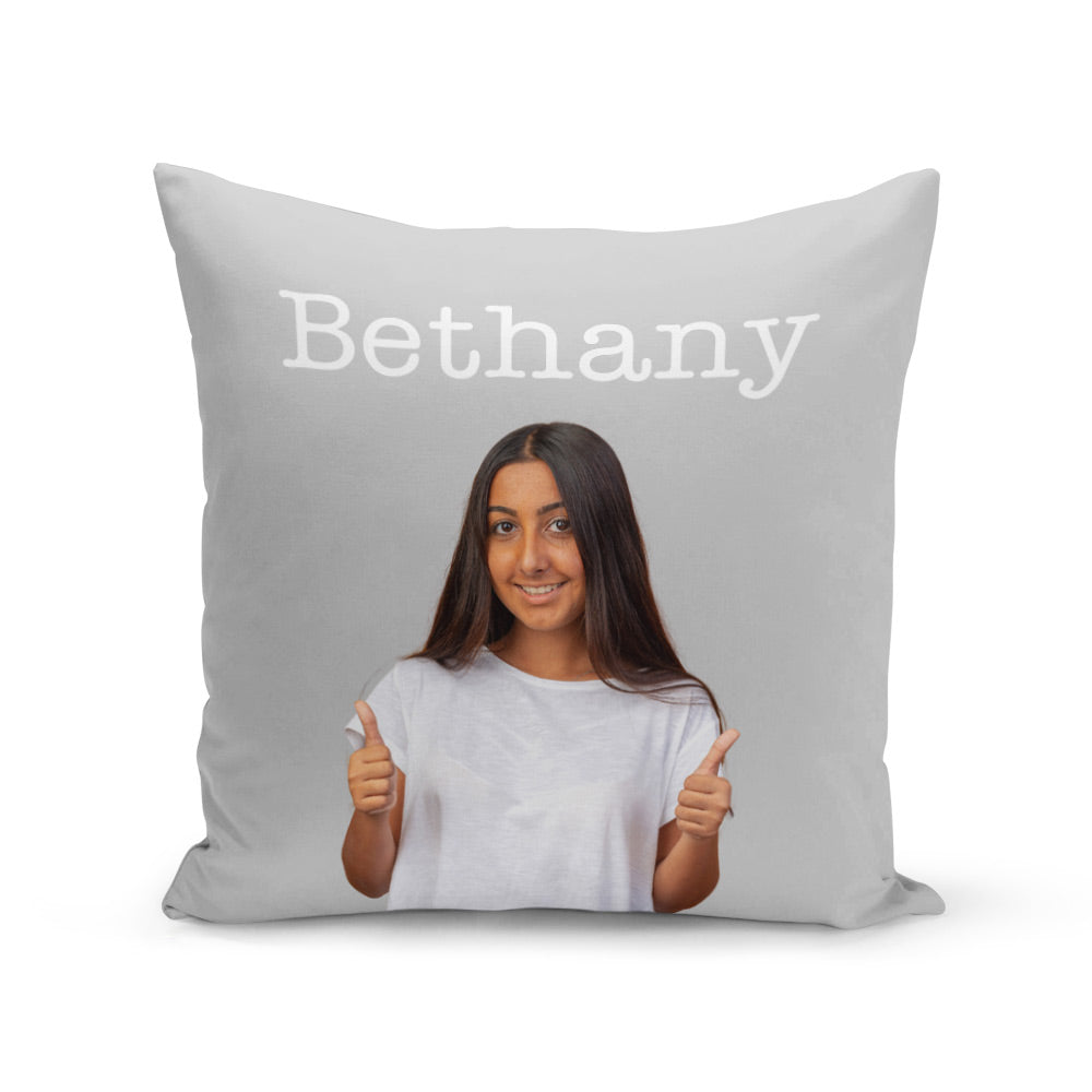 Name & Face Personalised Cushion