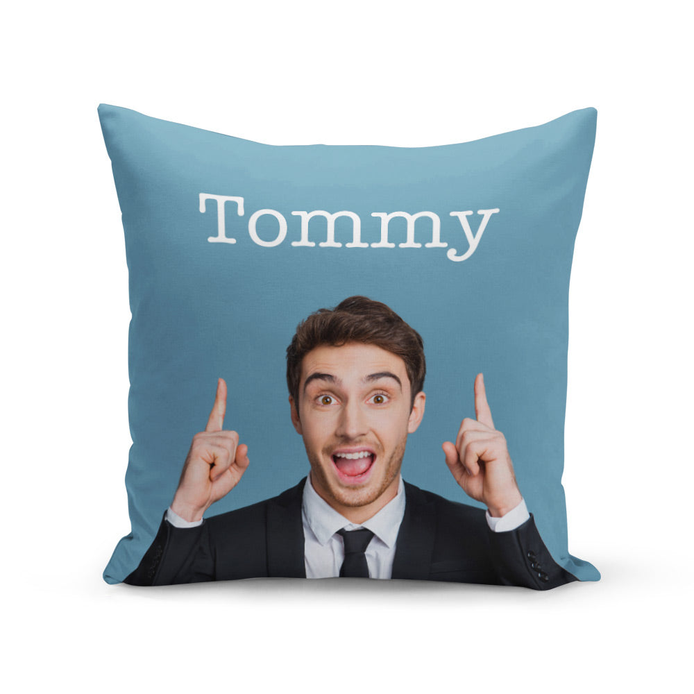 Name & Face Personalised Cushion