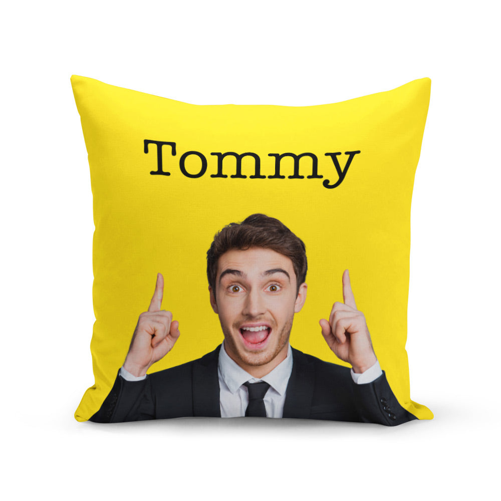 Name & Face Personalised Cushion