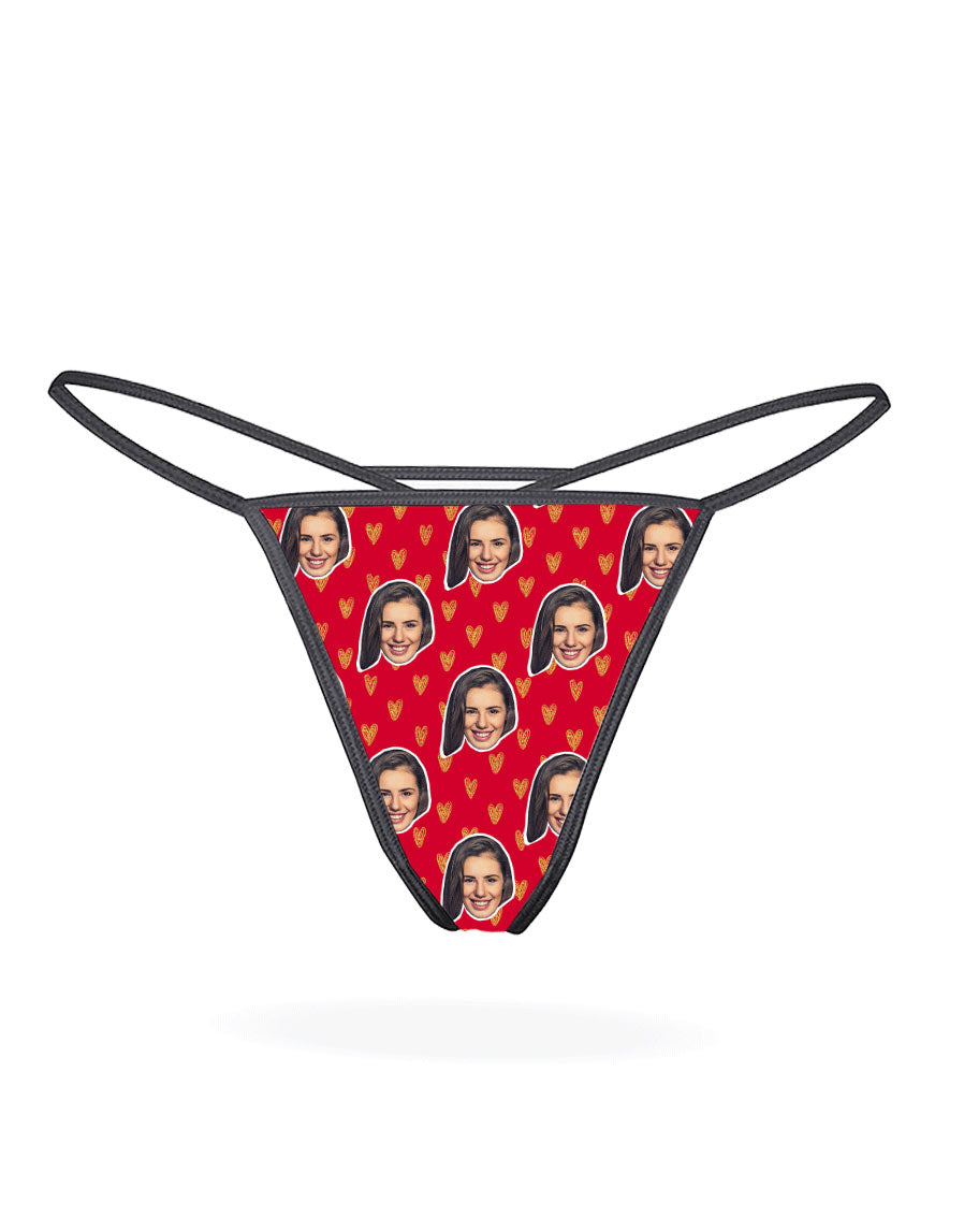 Face Hearts Thong Gift