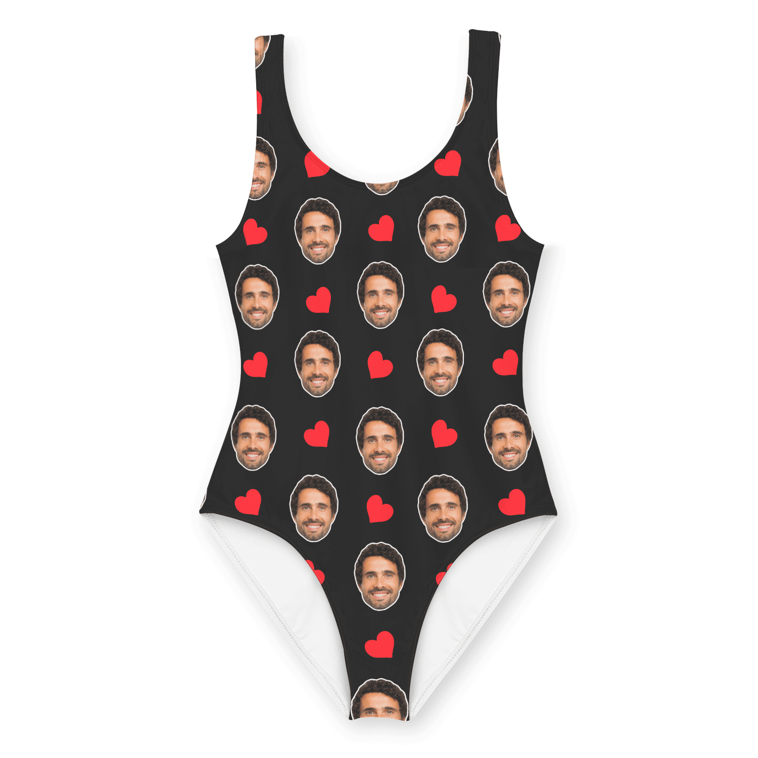 Face Hearts Personalised Swimsuit