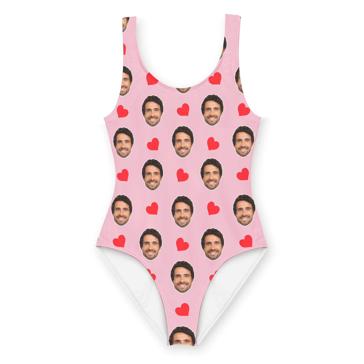 Face Hearts Personalised Swimsuit