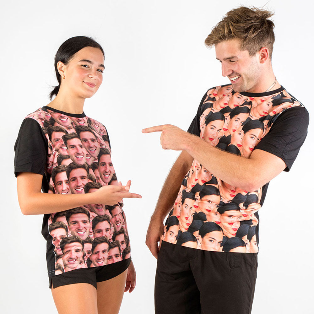 Women's Face Mash Pyjamas Shorts Set
