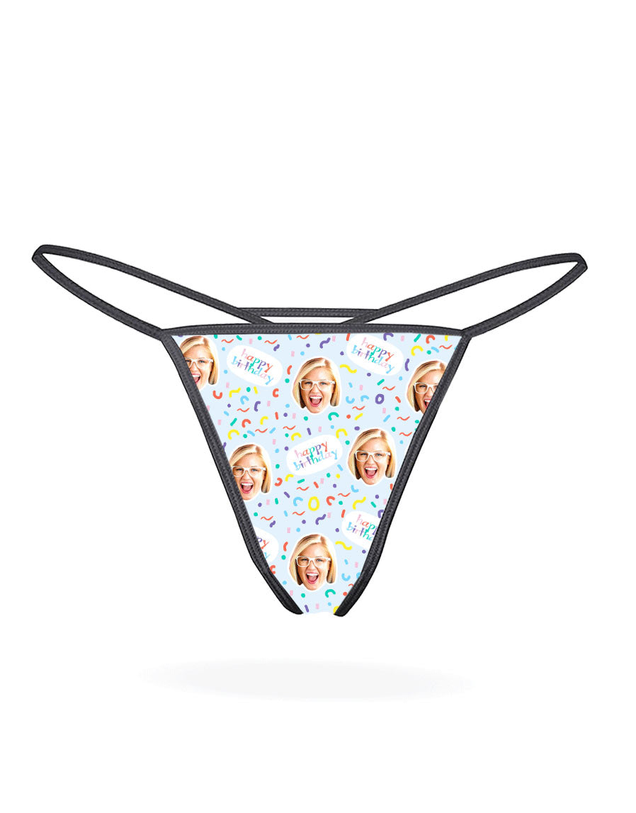 Funny Happy Birthday Thong