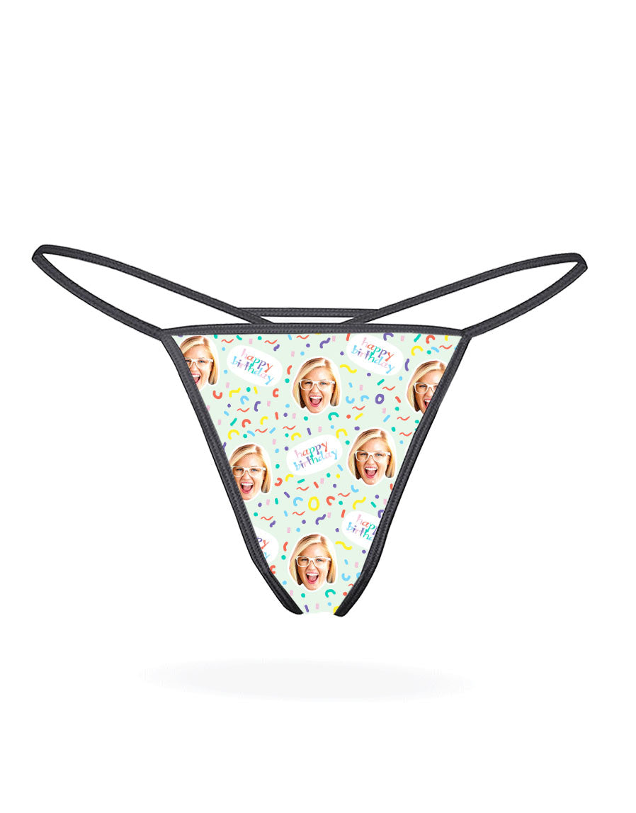 Novelty Happy Birthday Thong