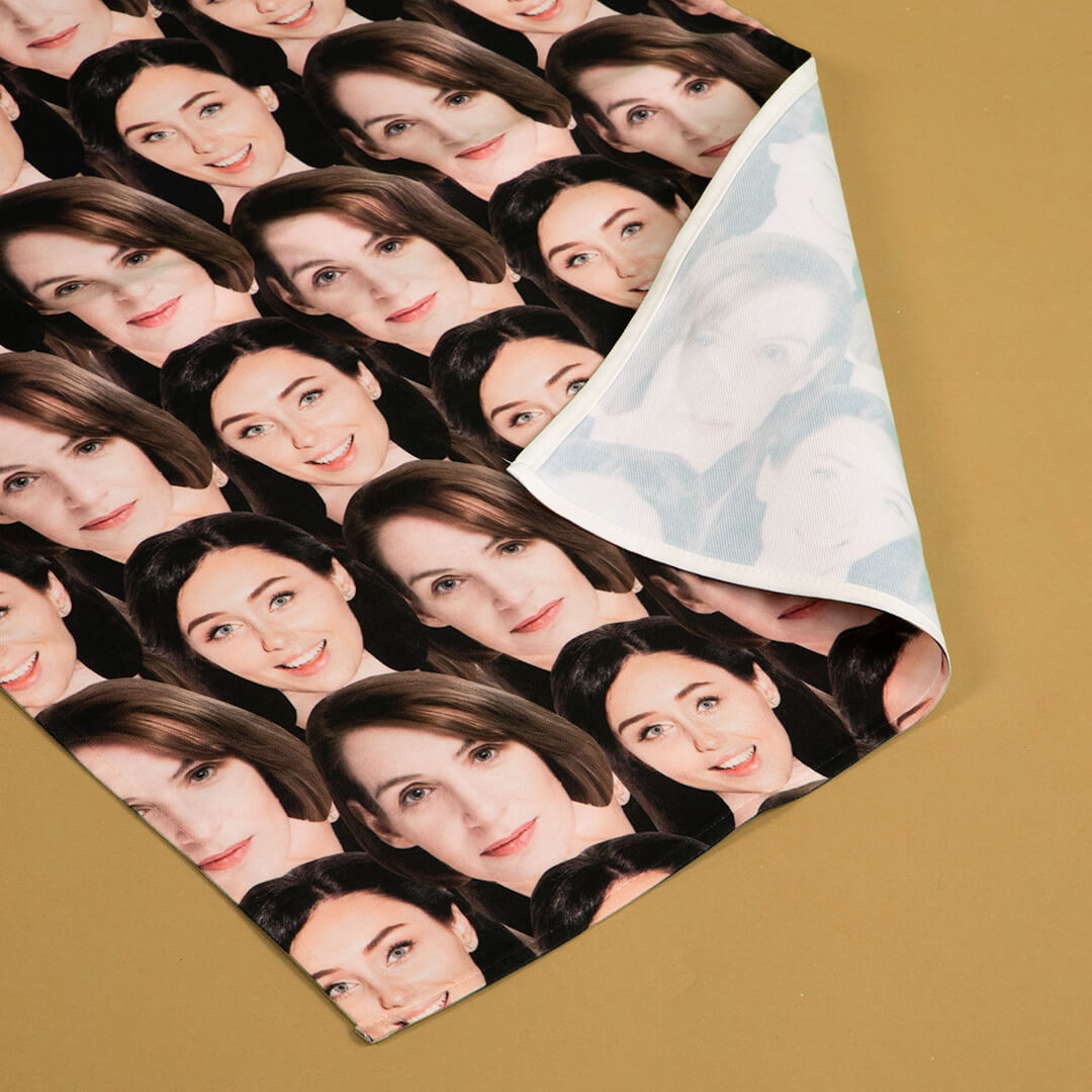 Face Mash Personalised Tea Towel