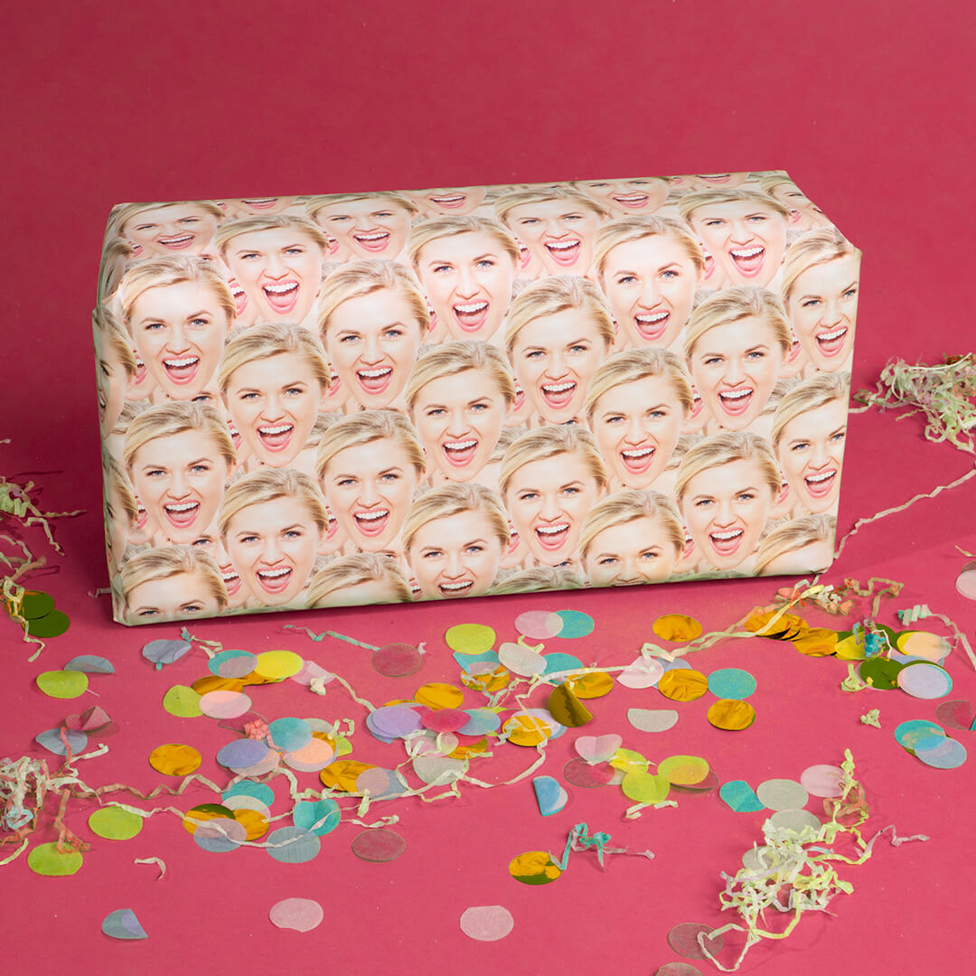 Face Mash Personalised Wrapping Paper