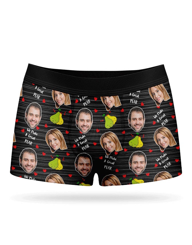 Great Pear Boxers With Your Face On