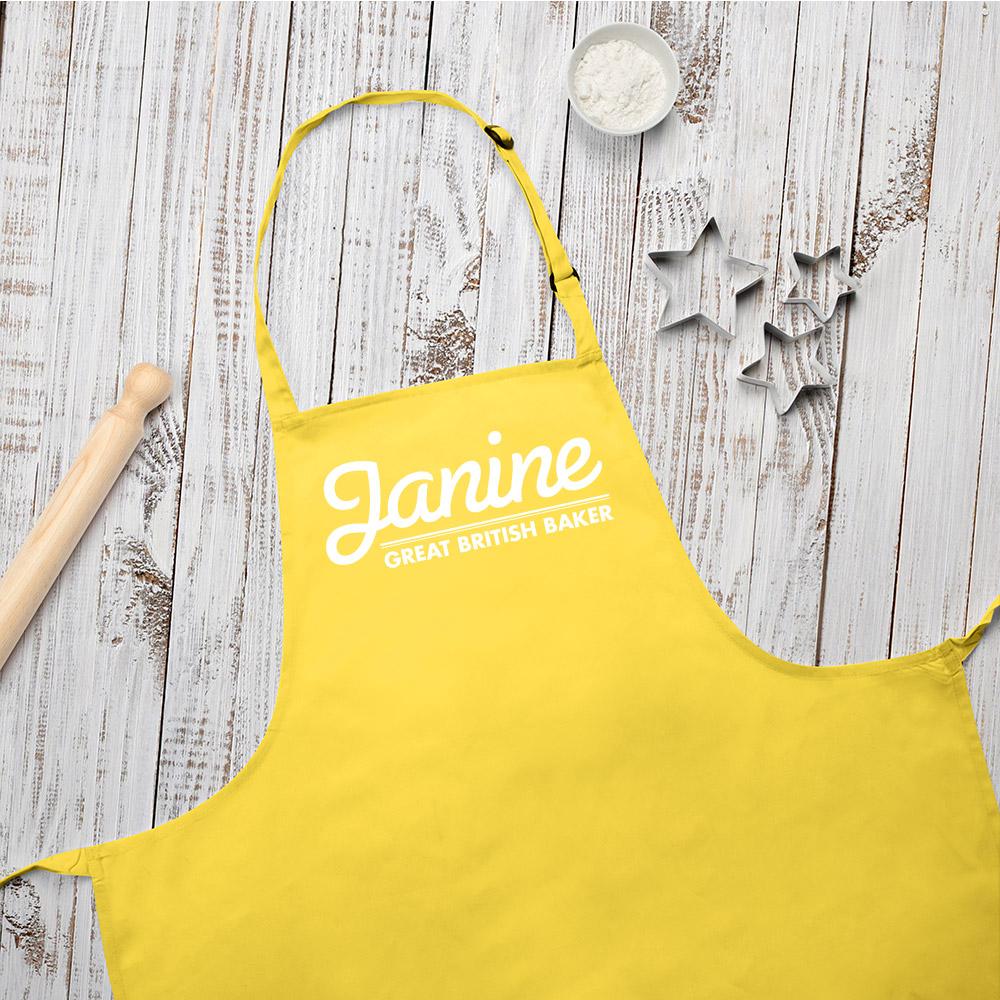 Personalised Great British Baker Apron