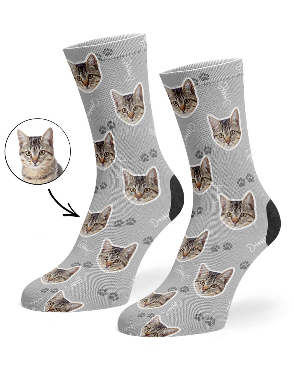 Grey Your Cat On Socks