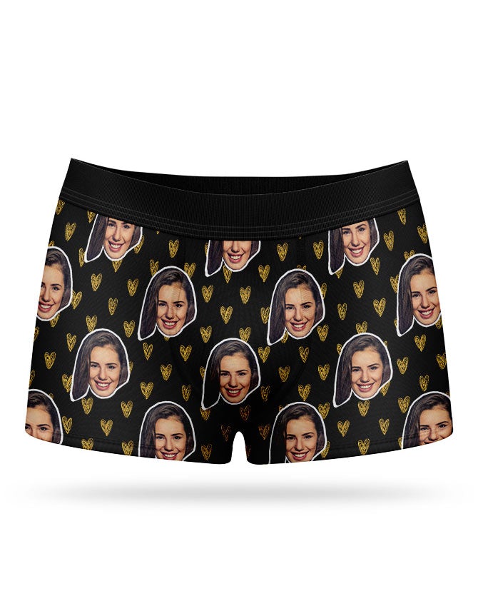 Custom Face Hearts Boxers