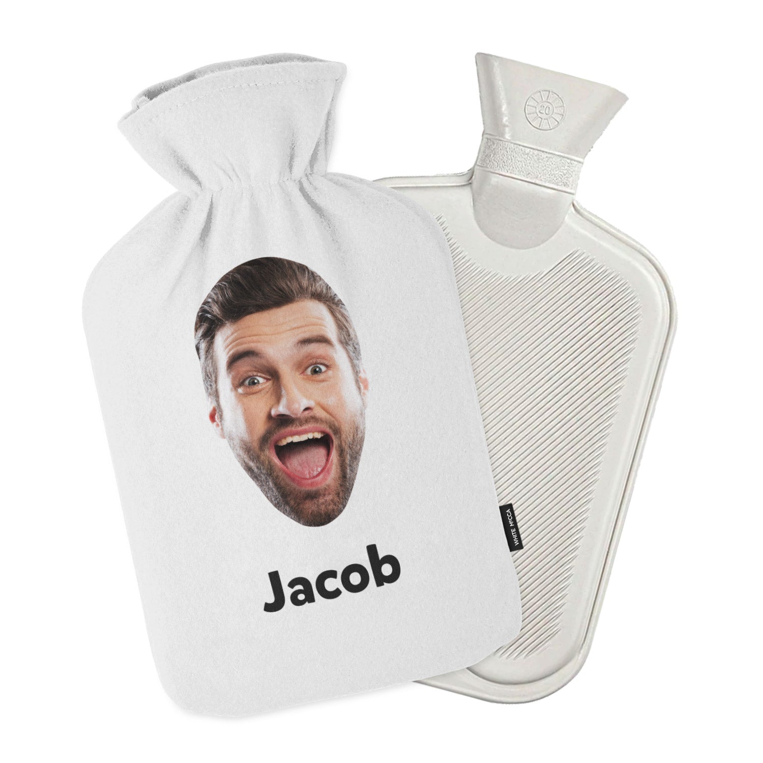 Face & Name Personalised Hot Water Bottle