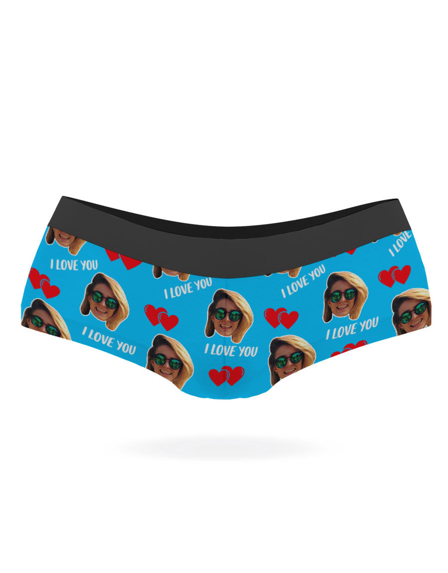 Blue I Love You Knickers