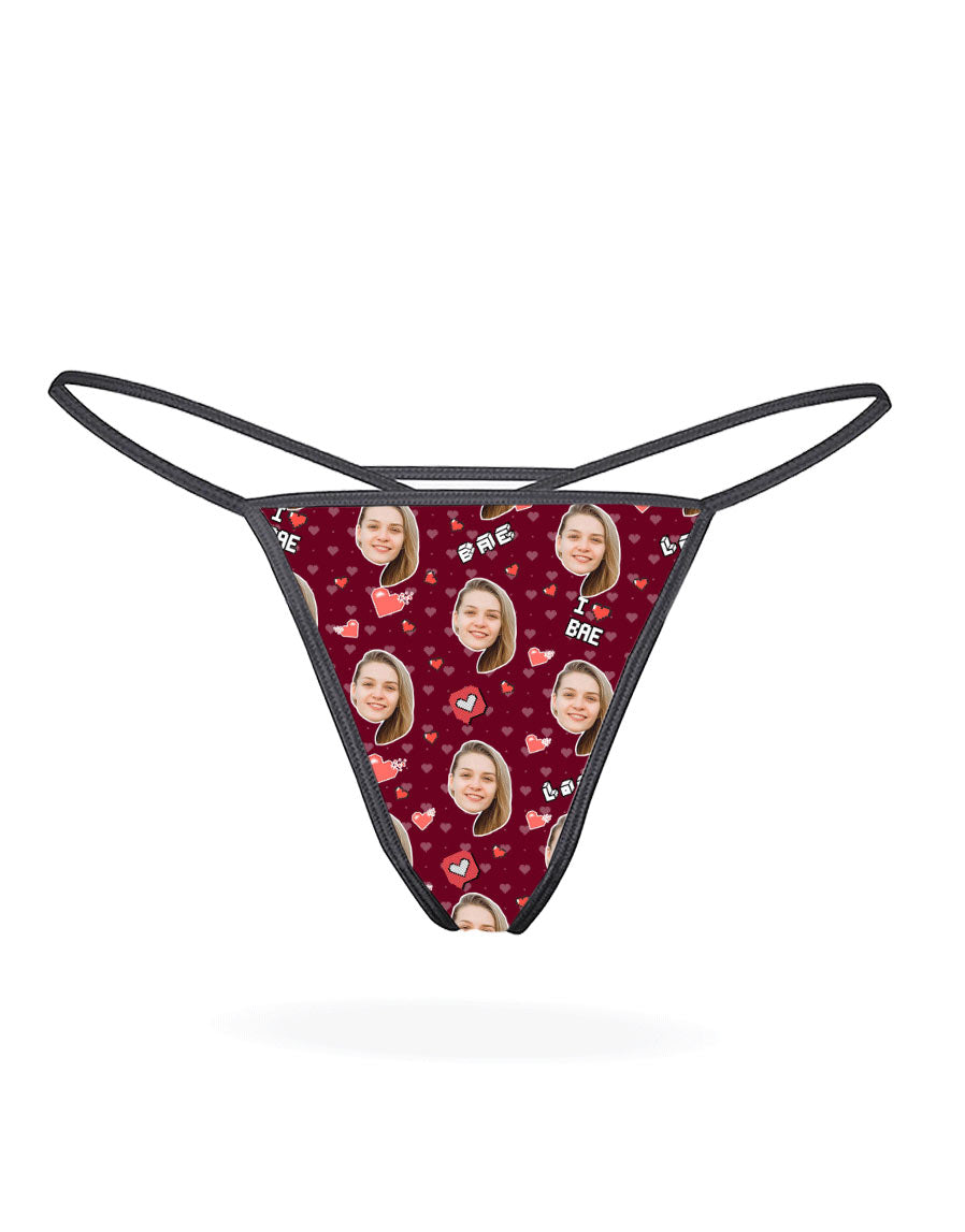 Unique I Love Bae Gift Thong