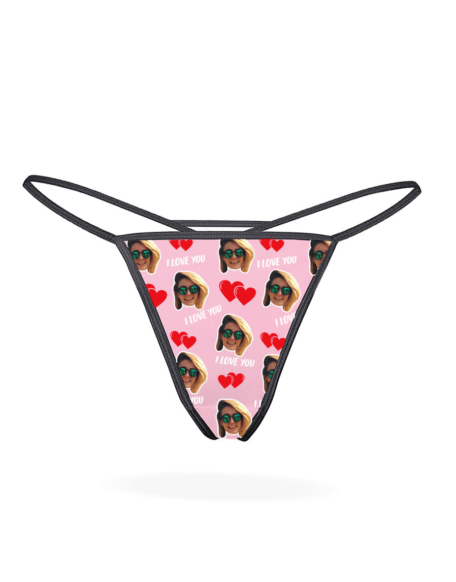 I Love You Thong Gift For Valentines Day
