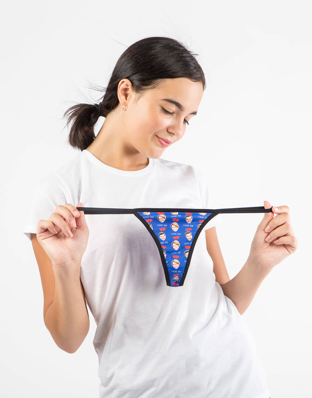 I Love You Photo Thong