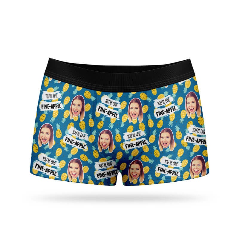 Personalised One Fineapple Boxers