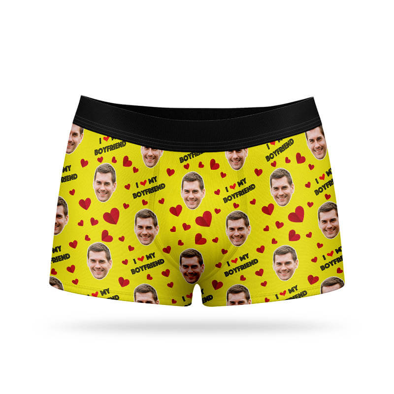 I Love My Boyfriend Valentines Boxer Shorts