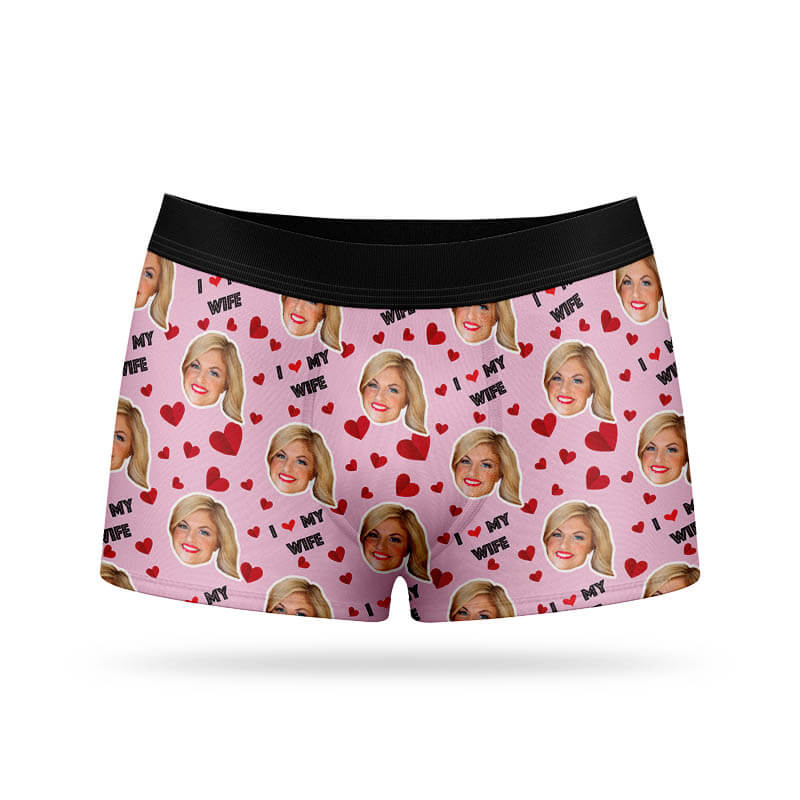 Personalised I Love My Wife Boxers