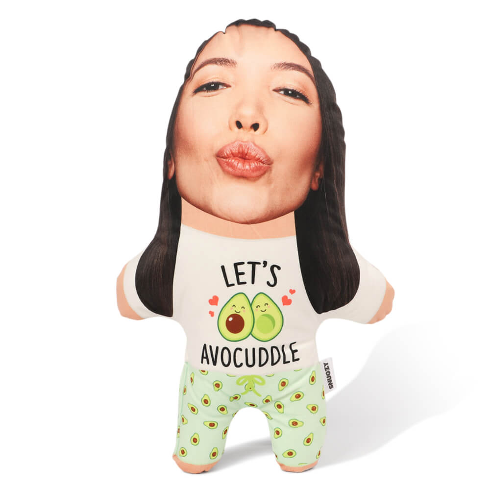 Personalised Avocuddle Face Pillow Doll