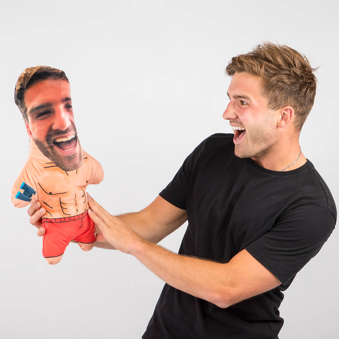 Male Lifeguard Face Pillow Cushion