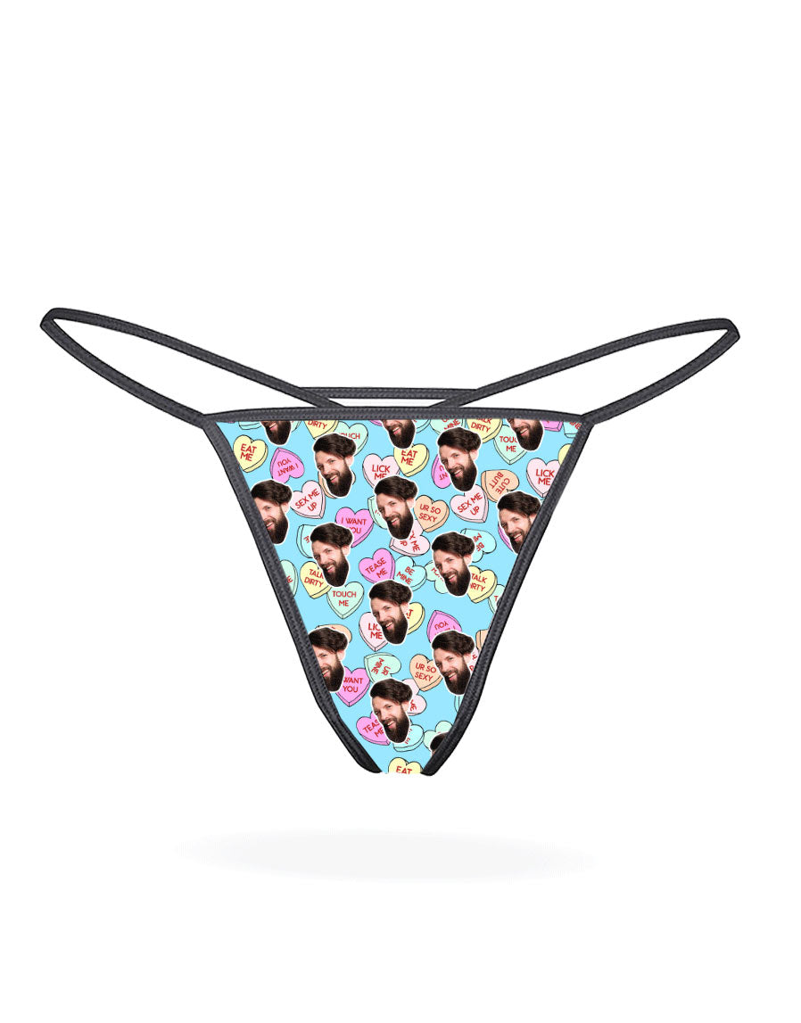 Naughty Love Hearts Photo Thong