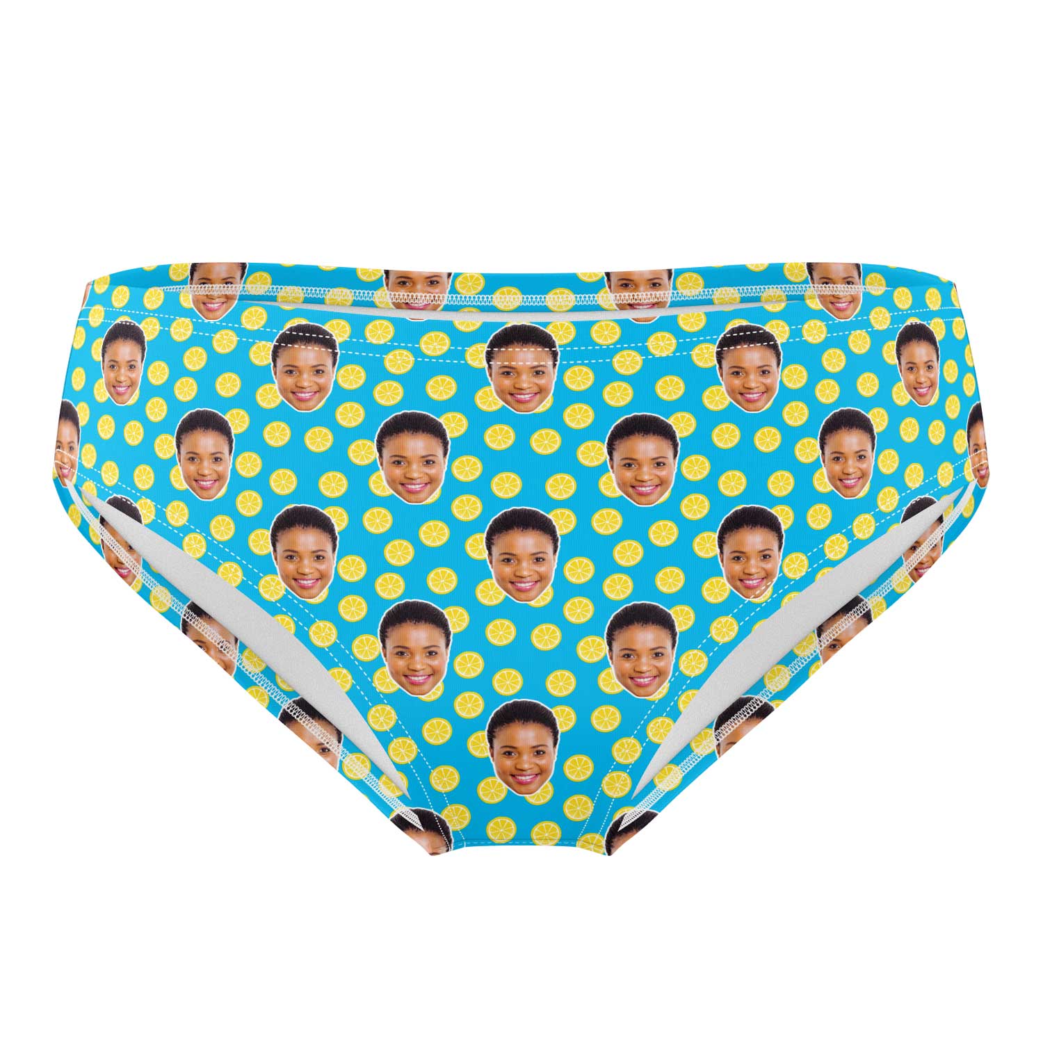 lemon personalised swim trunks