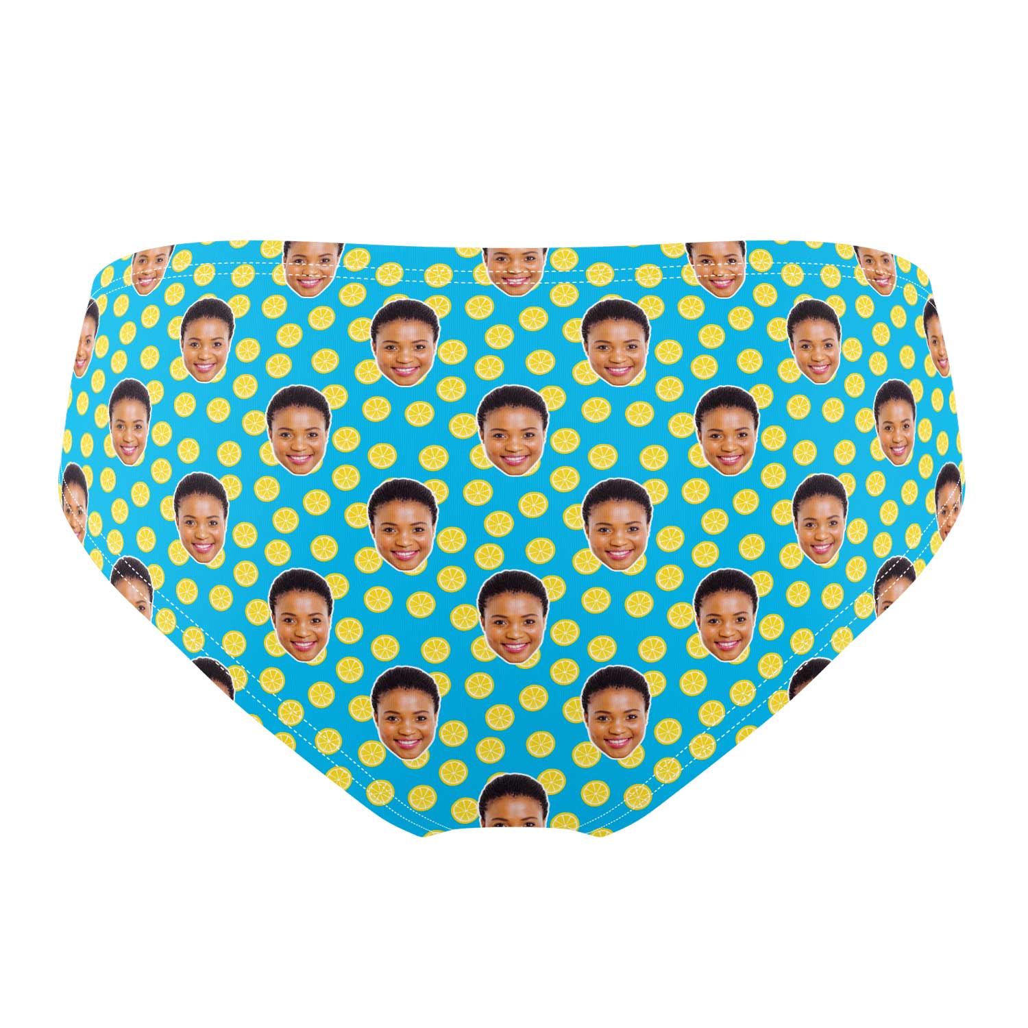 lemons personalised swimming trunks