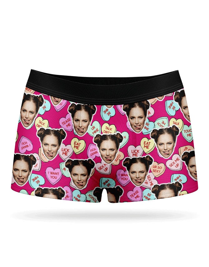 Naughty Love Hearts Boxers Valentines Gift