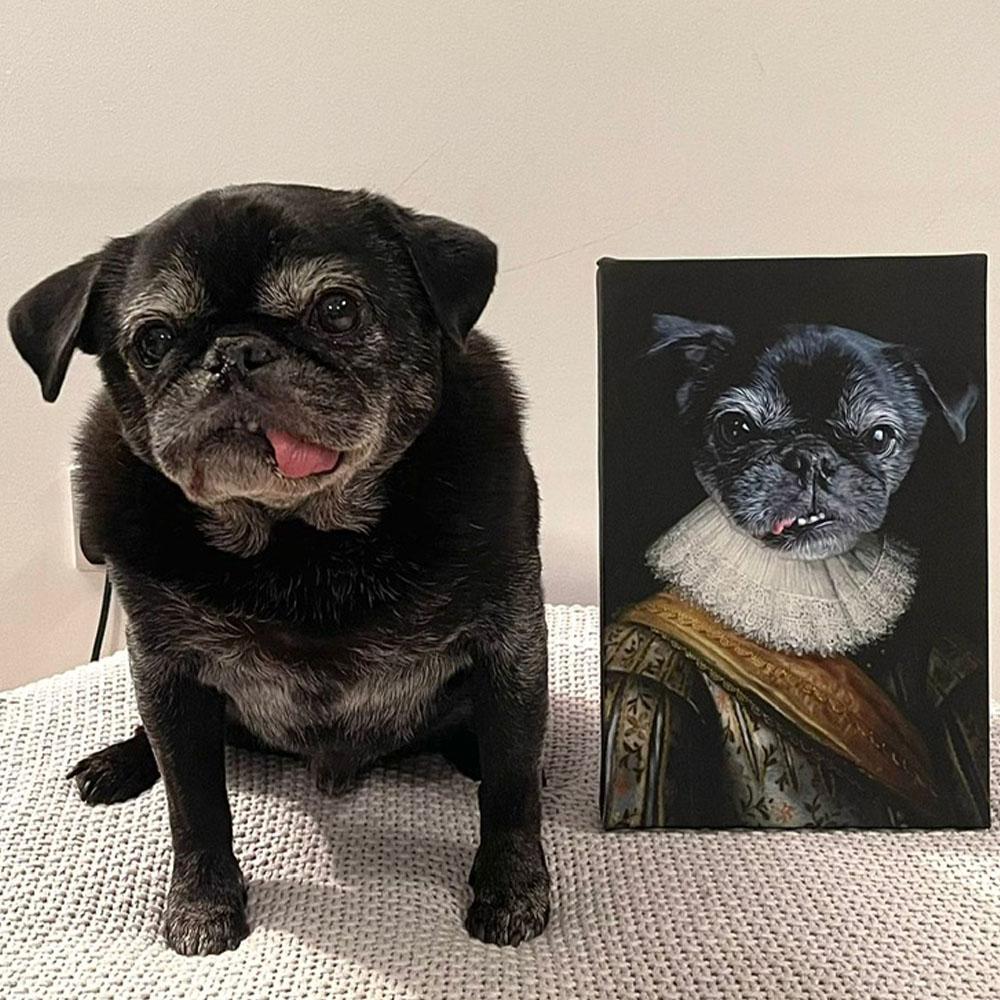 Dog Noble Portrait Canvas