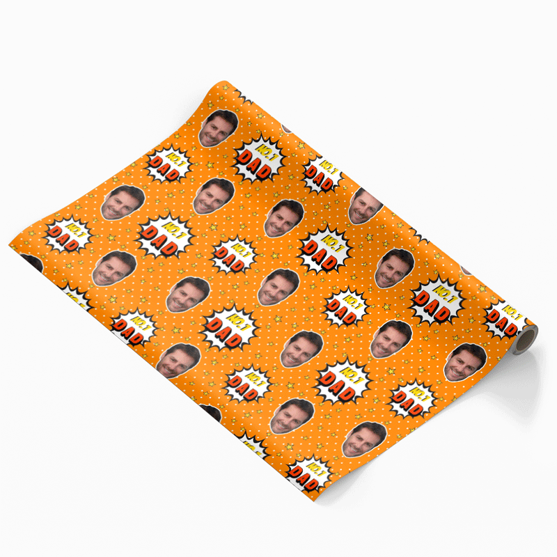 Number 1 Dad Wrapping Paper