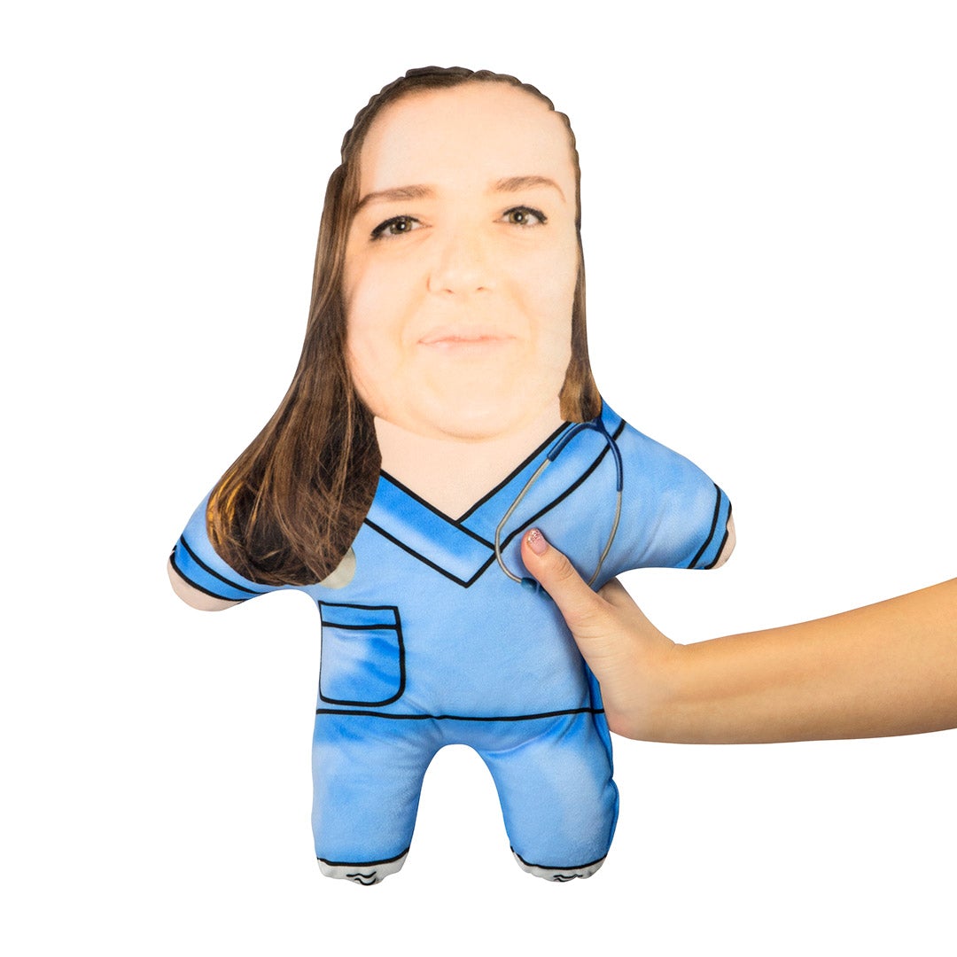 Nurse Personalised Face Pillow Doll