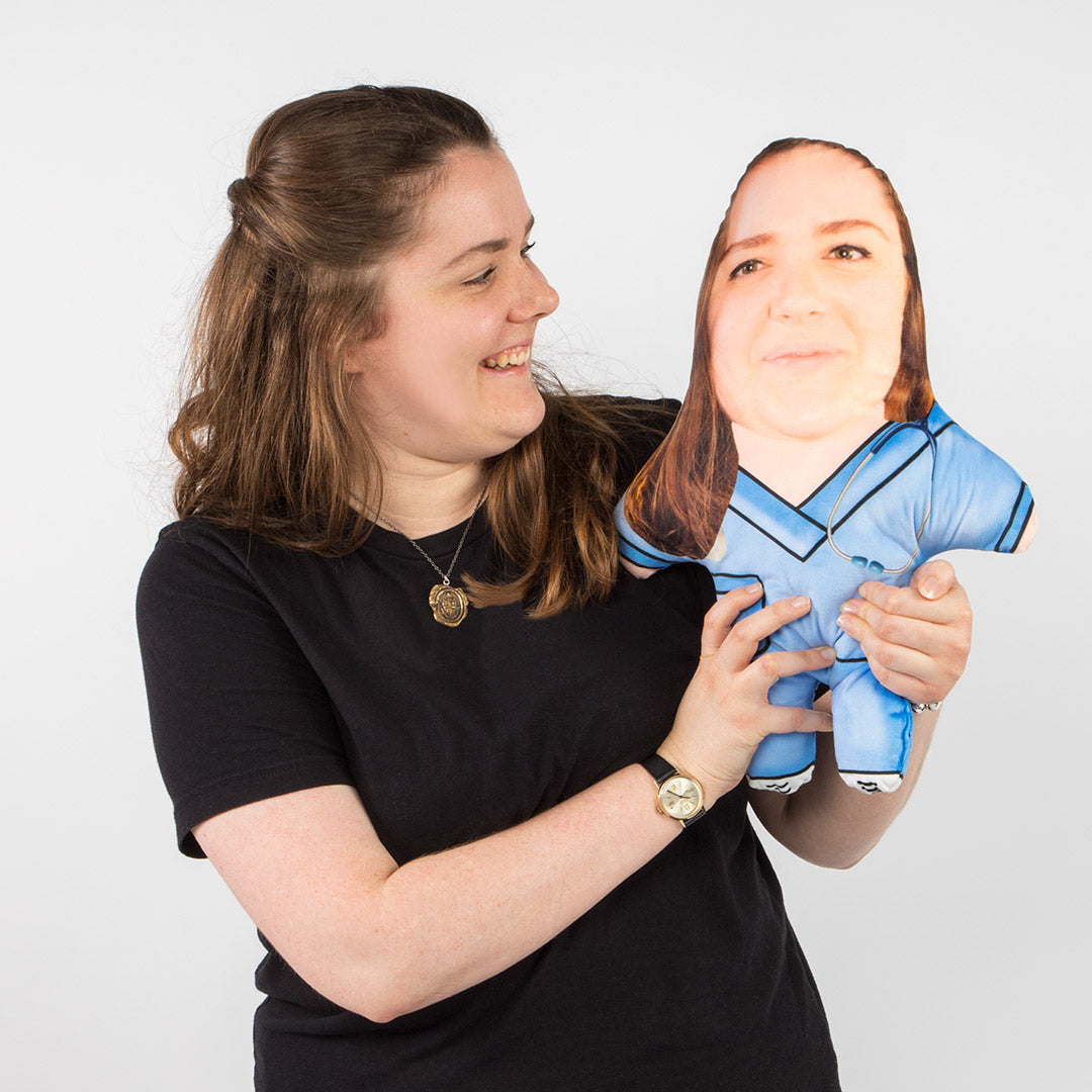 Personalised Nurse Face Cushion