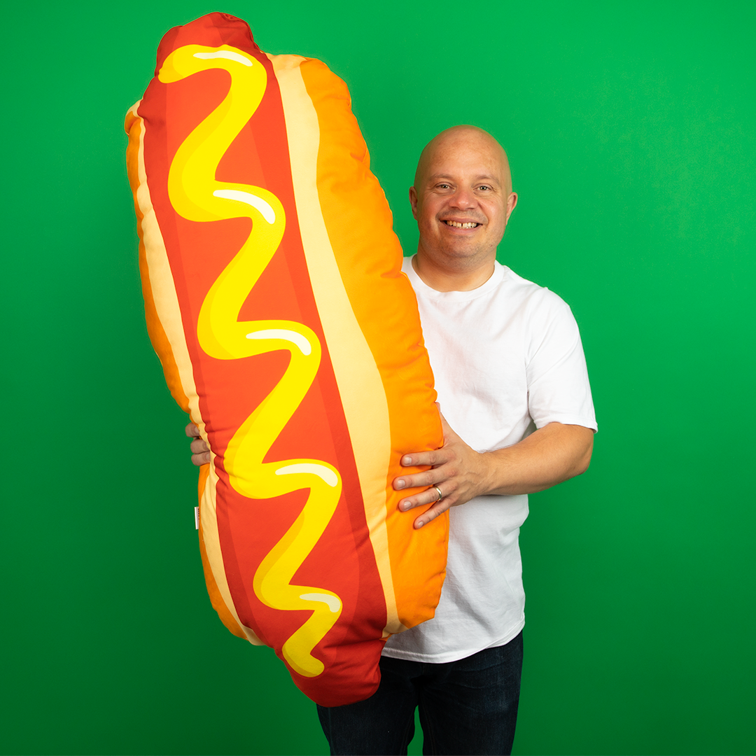 Giant Hotdog Cushion