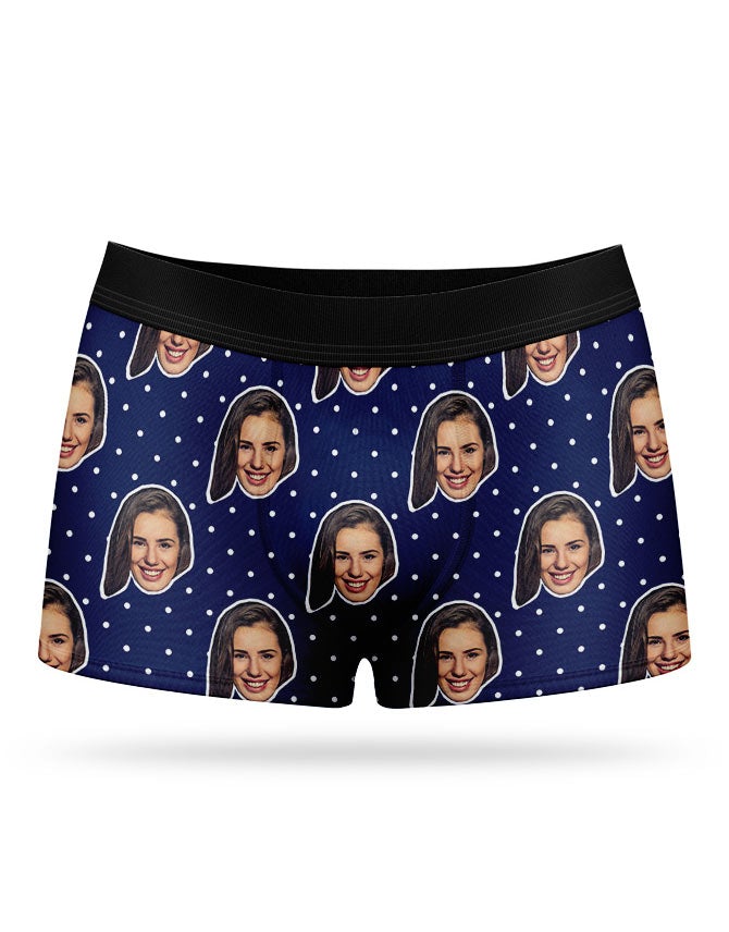 Personalised Face Polka Boxer Shorts