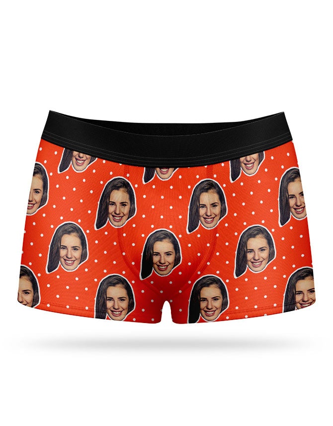 Your Face Polka Boxer Shorts