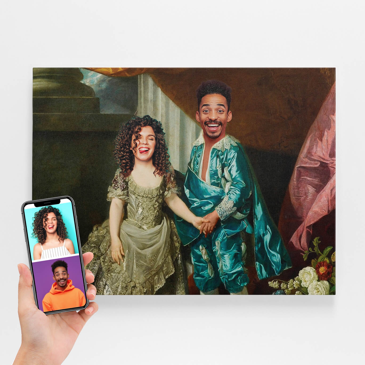 Historical King & Queen Royal Portrait