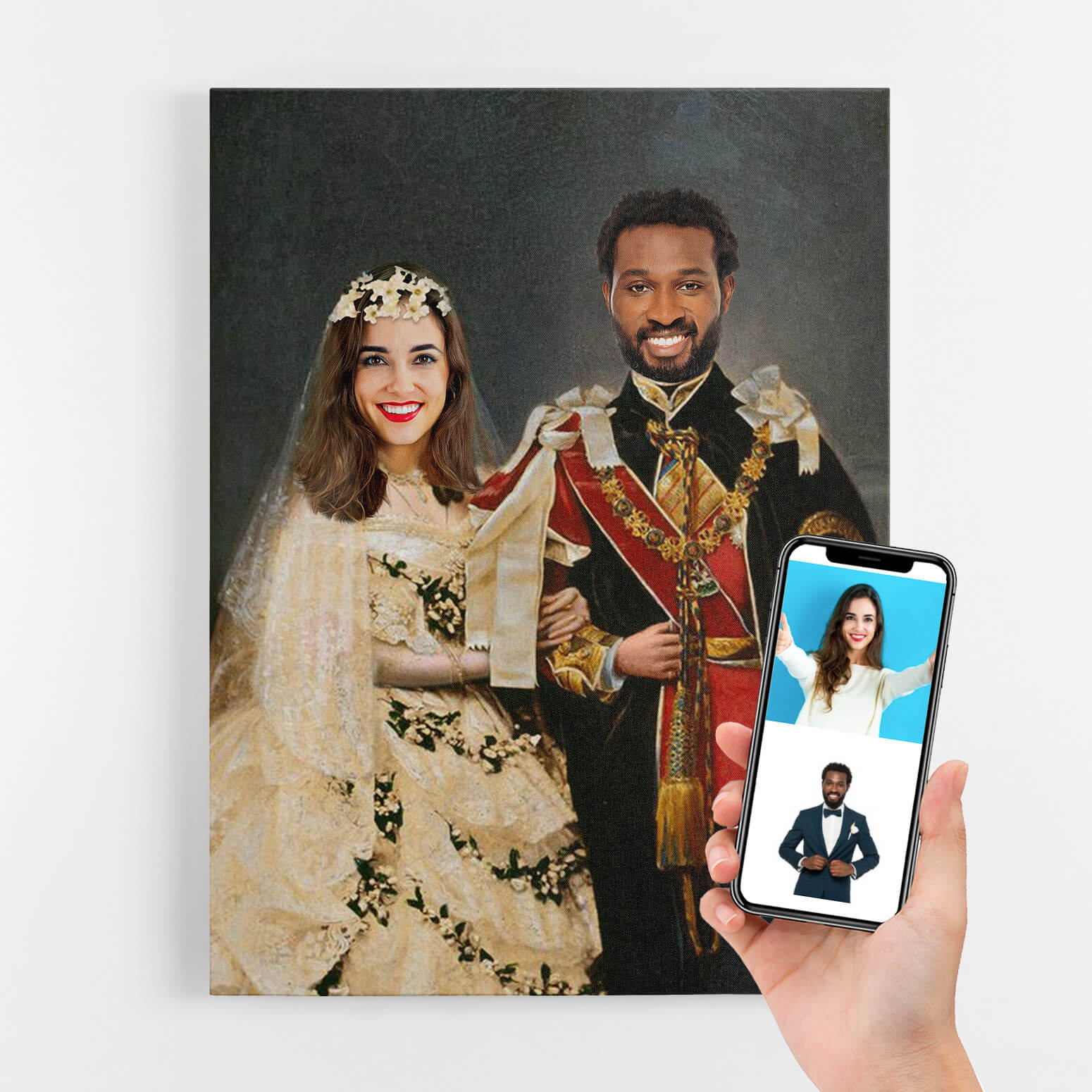 Historical King & Queen Weddding Royal Portrait