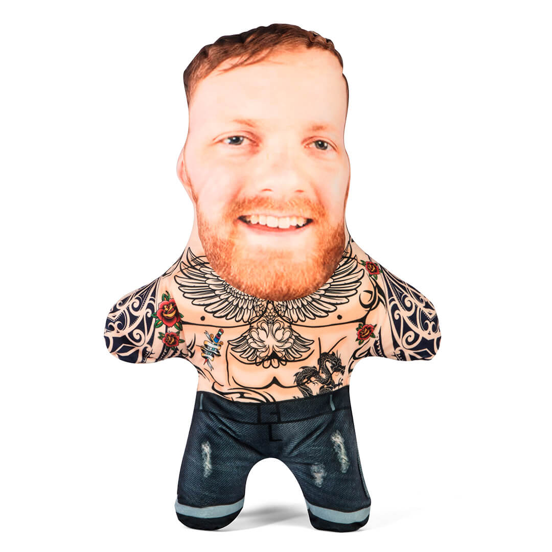 Personalised Male Tattoo Face Pillow