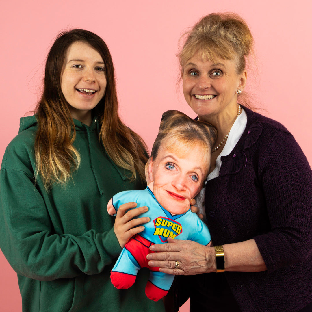 Super Mum Face Pillow Doll