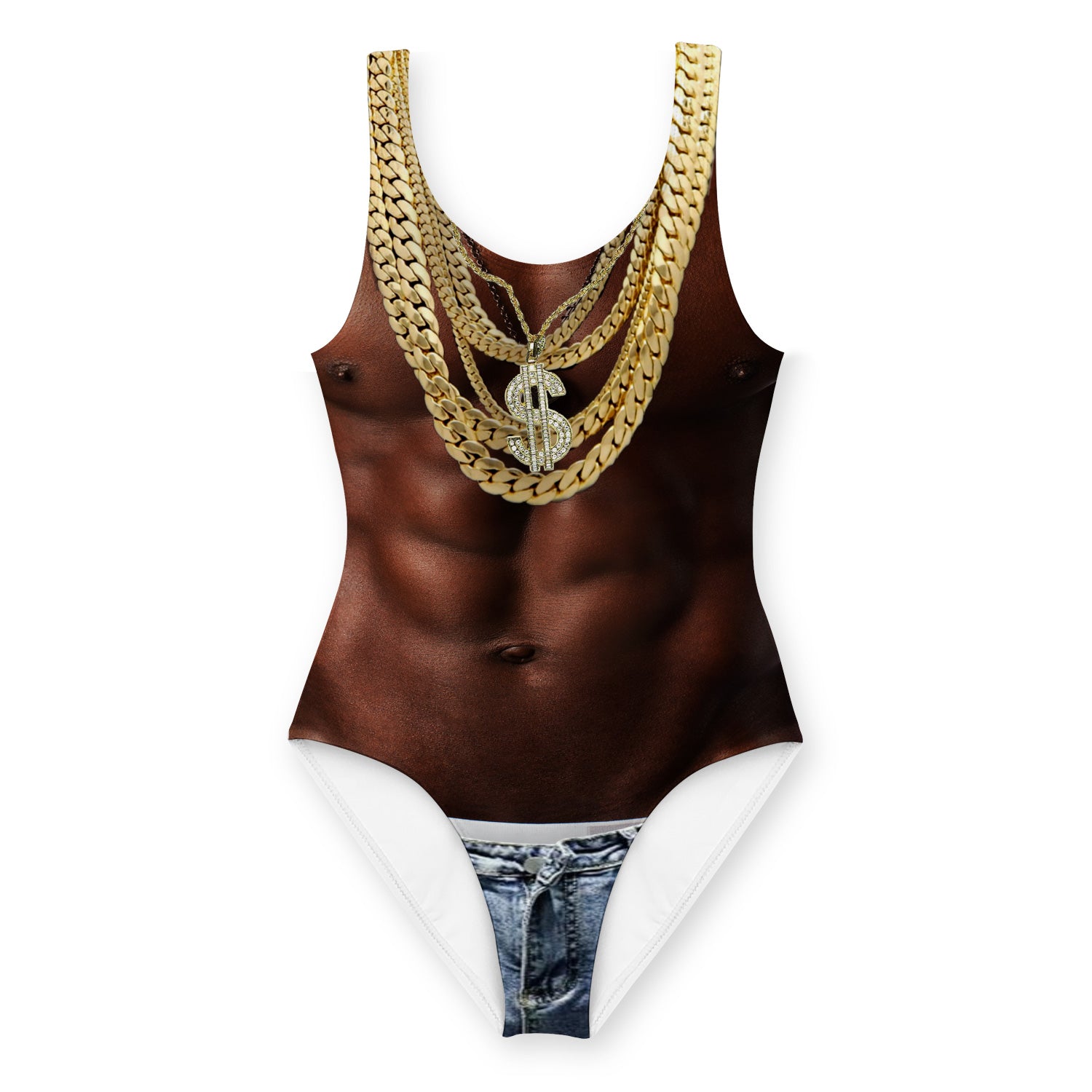 Hip Hop Bod Swimsuit Funny Swimsuit - Main Image