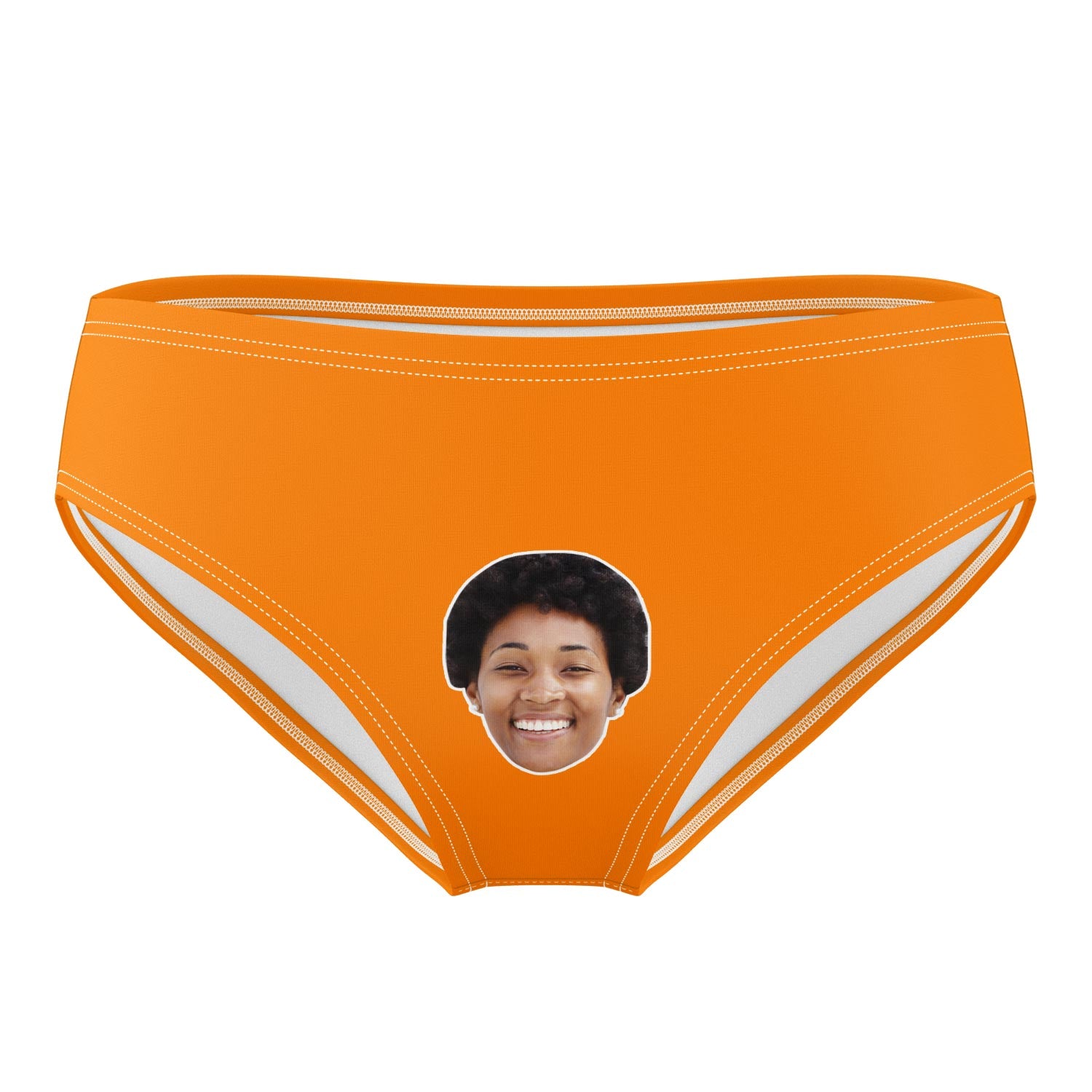 orange Personalised Swimming Trunks