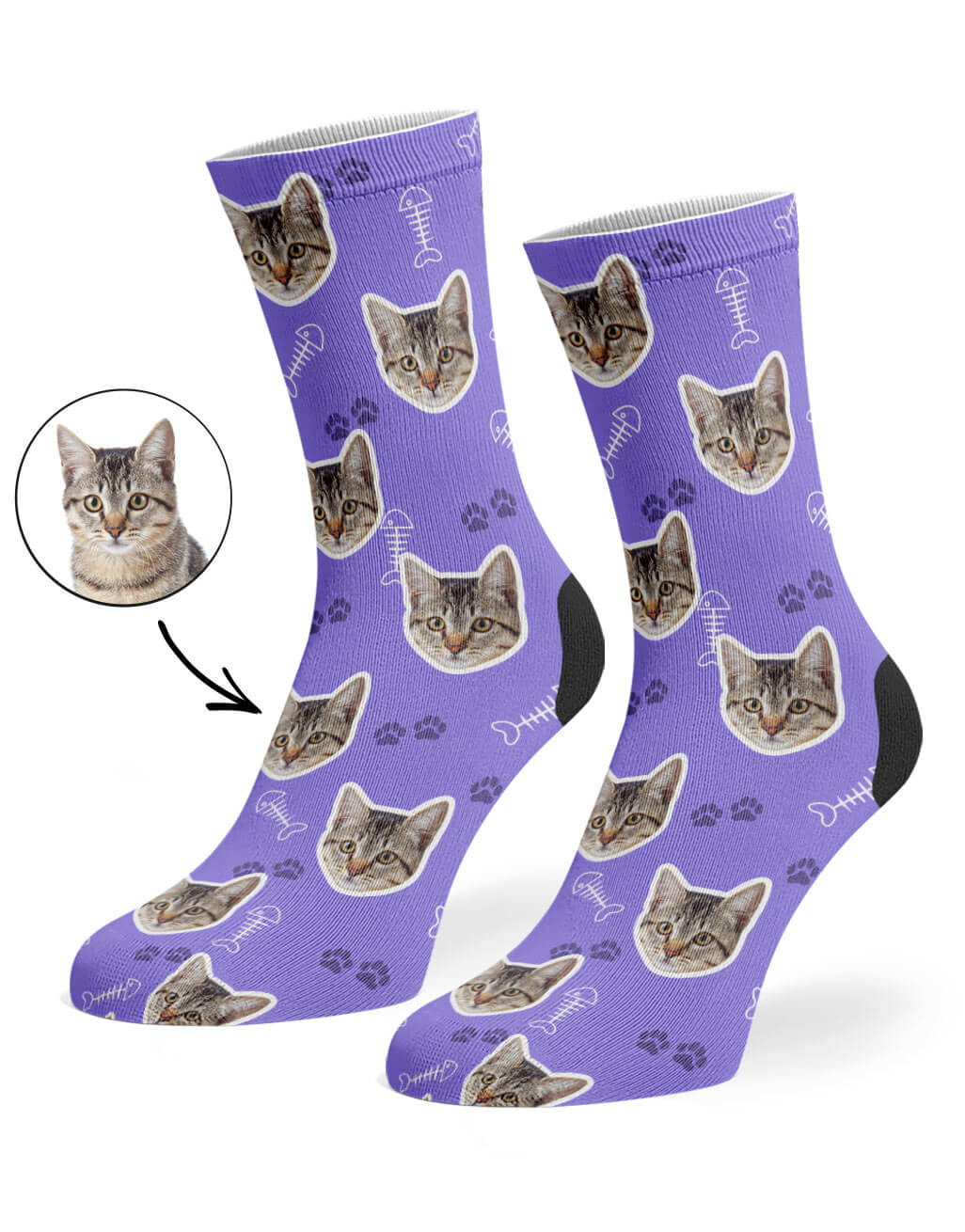 Violet Your Cat On Socks