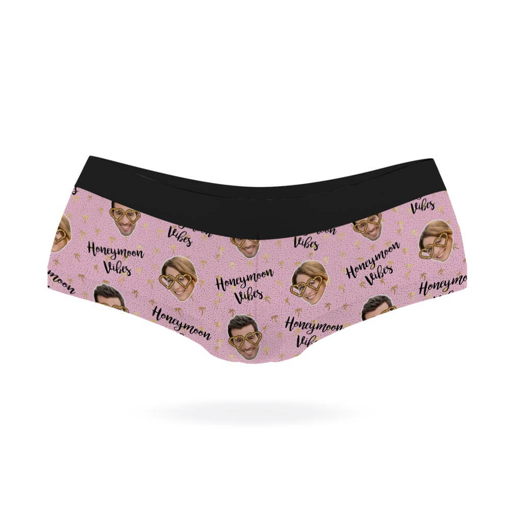 Honeymoon Vibes Knickers With Photo On
