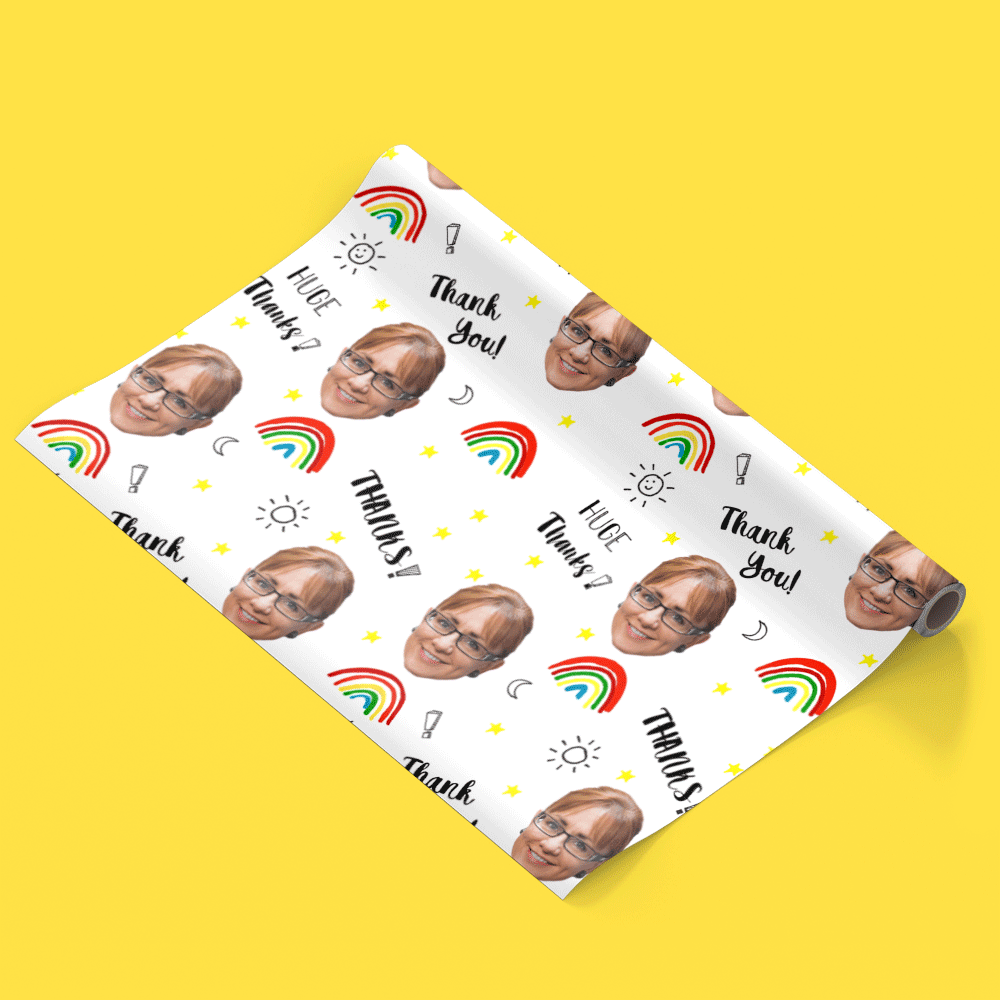 Thank You Teacher Personalised Wrapping Paper