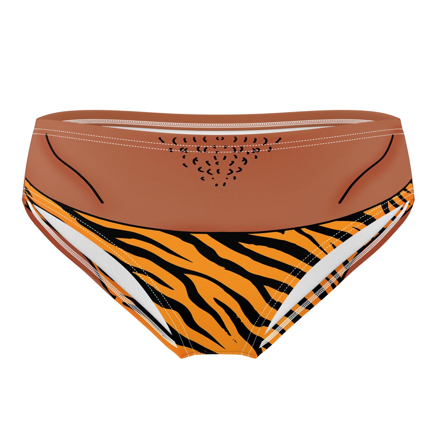 Zebra Thong Swim Trunks