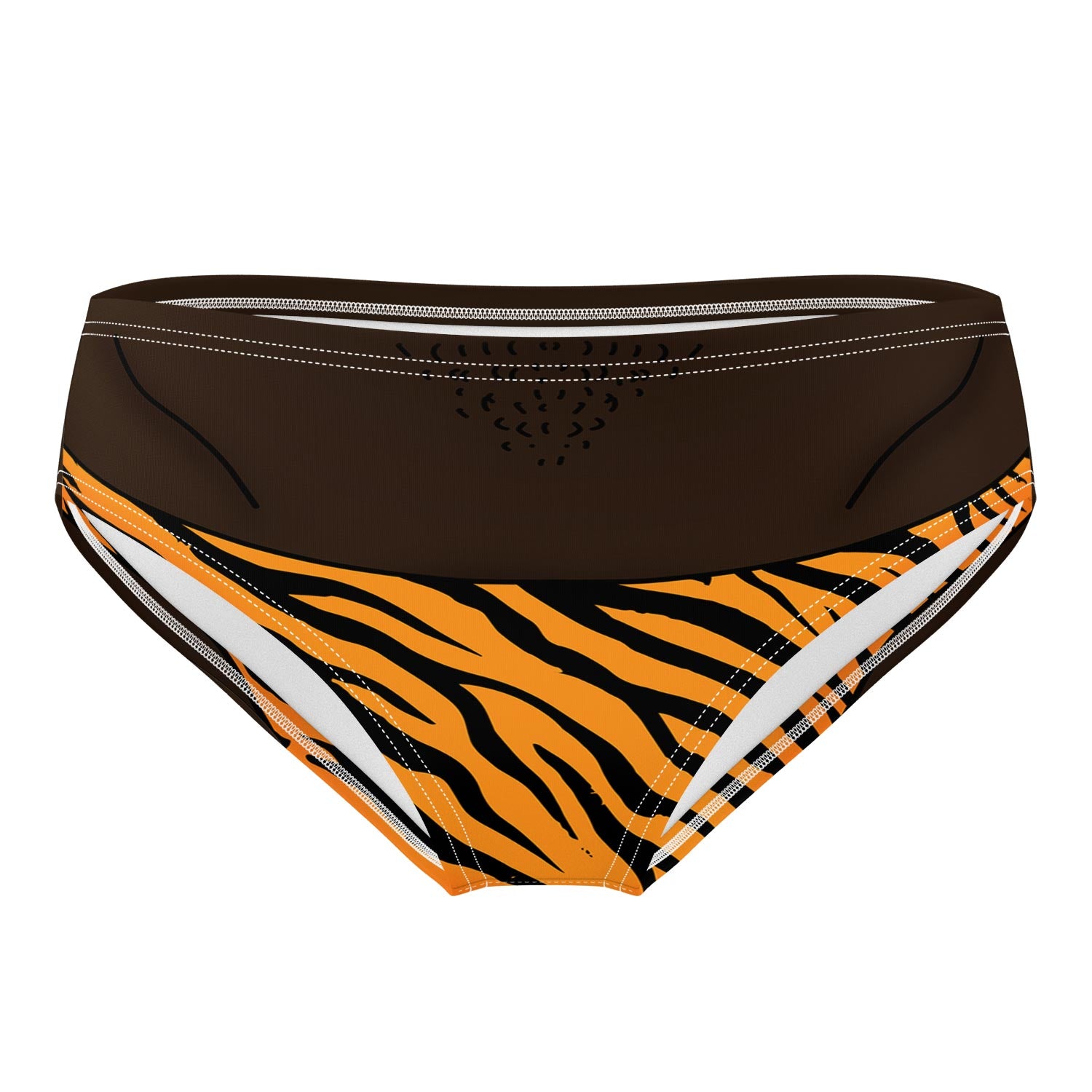 Zebra Thong Swim Trunks