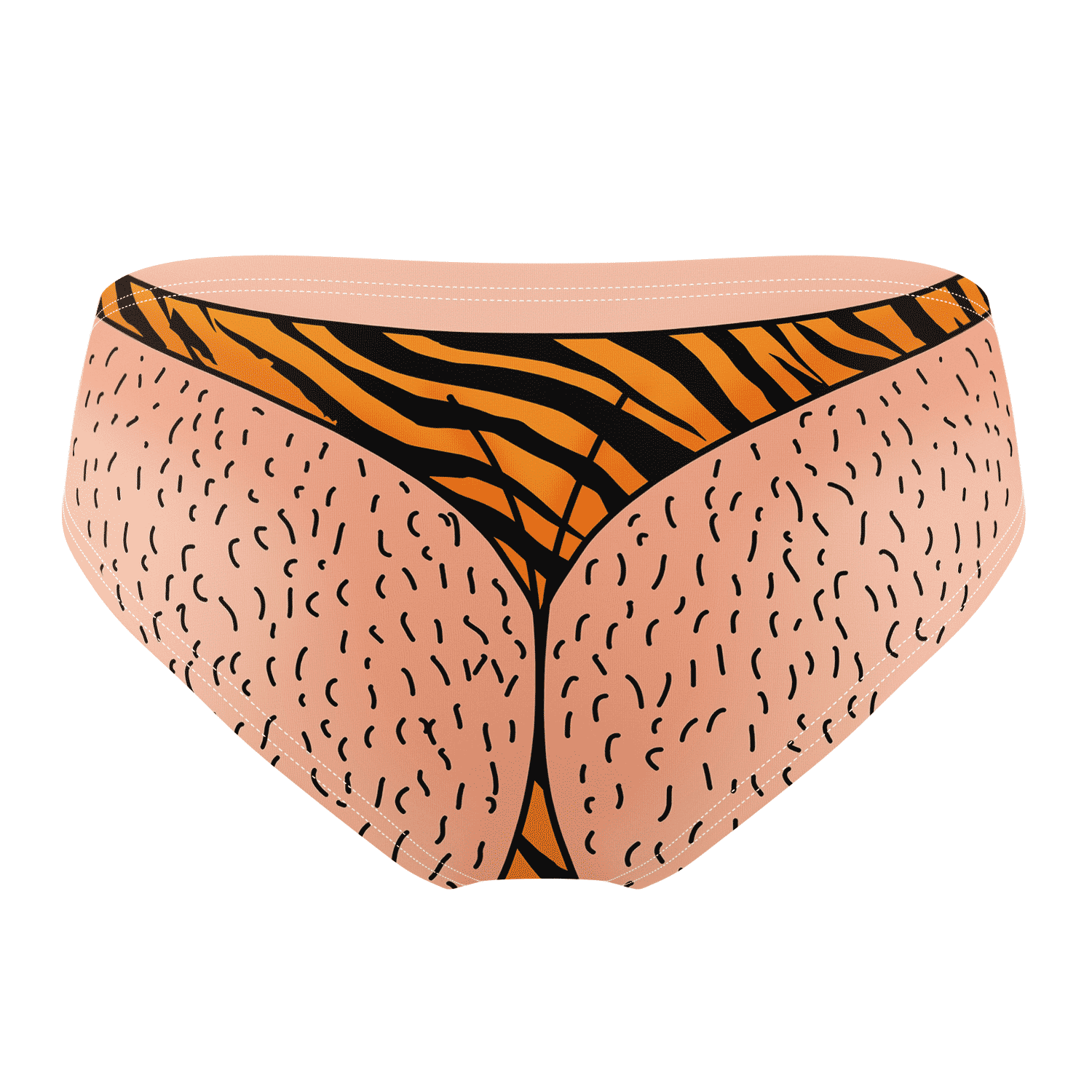 Zebra Thong Swim Trunks