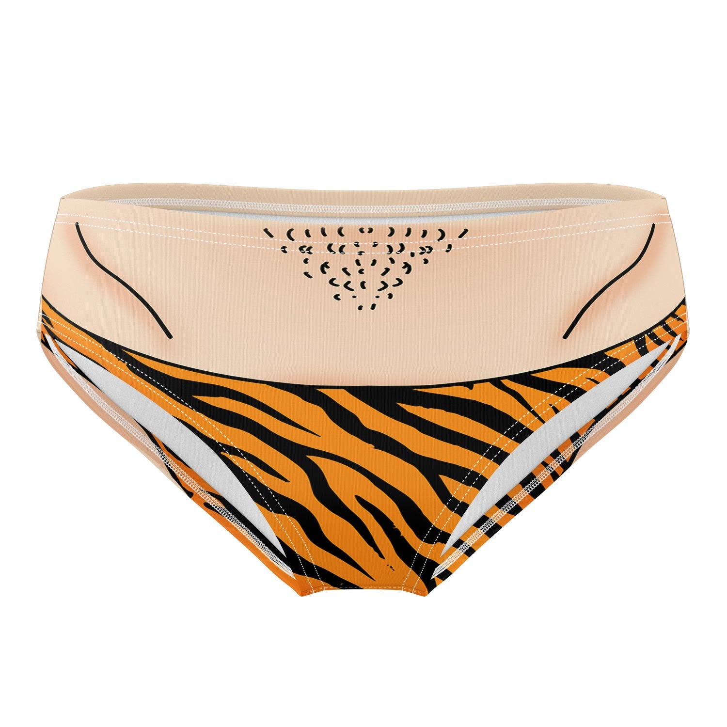 Zebra Thong Swim Trunks